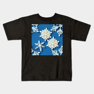 Snowflakes falling Kids T-Shirt